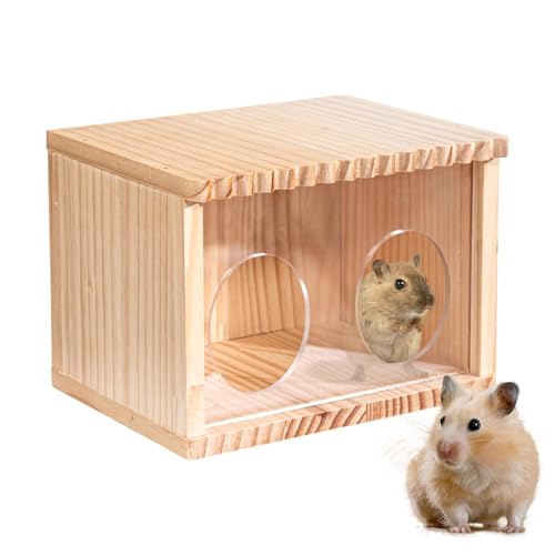 Bexdug Hamsterkäfig aus, Rennmaushaus - Kleines Hamsterheim für Rennmäuse - Kreative Chinchilla-Hütten, Kleintierverstecke, Hamsterhäuser und Verstecke für Käfige, Terrarien und Lebensräume von Bexdug