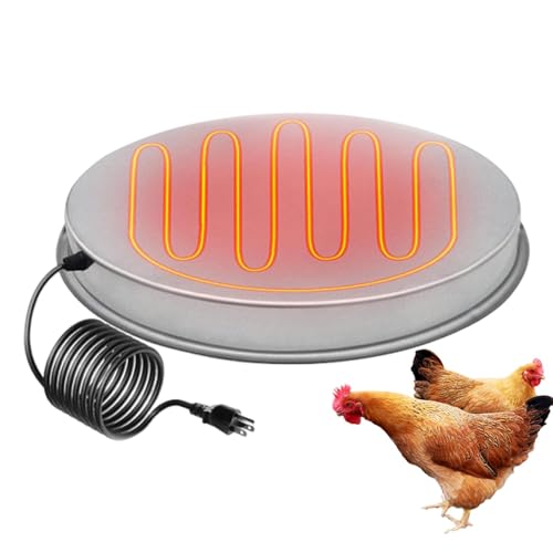 Bexdug Hühnerwarmwasserbereiter, Hühnerwasserbereiter Basis - Thermostat Outdoor Chicken Waterer,Wetterresistente Winterzubehör für Enten, Geburtsbäder und Gänse von Bexdug