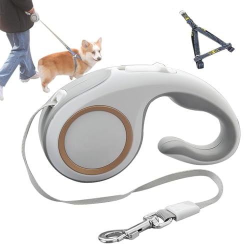 Bexdug Hunde Blei Retraktierbar, Hunde Retractable Blei, Jogging Lead für Haustiere, Reflektierendes Welpe-Wanderseil mit einem Rutschgriff zum, zum Haustier-Jogging-Traktionswerkzeug von Bexdug