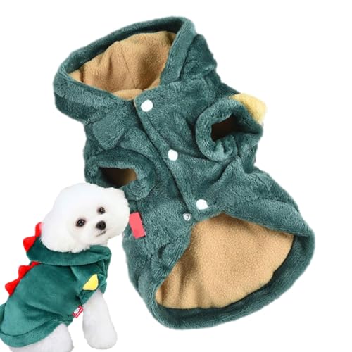 Bexdug Hunde-Dinosaurier-Kostüm, Katzen-Dinosaurier-Kostüm - Katzen-Hoodie-Dinosaurier-Kostüm - Haustier-Cosplay-Kostüm, lustige Katzenkleidung, wiederverwendbares Urlaubsoutfit für von Bexdug