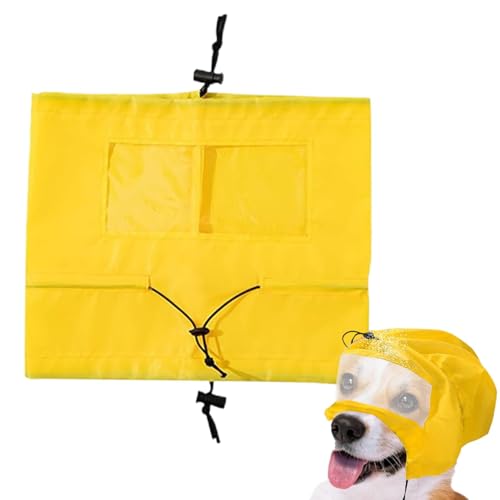 Bexdug Hunde-Duschhut, wasserdichter Badehut für Hundeaugen und Ohren, Haustier-Badeschutz, wasserdicht, Ohrenwickel, Regenhut, Hundeohrenschutz für Hunde von Bexdug