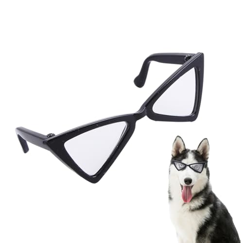 Bexdug Hundesonnenbrille Kostüm - Retro Haustier Lustige Brille - Katze Leichte Sonnenbrille Tierkostüm Brille für Fotografieren, Tägliches Tragen, Partys von Bexdug