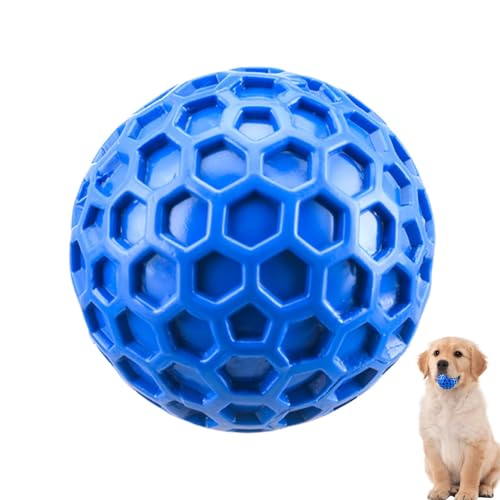 Bexdug Hundezähne Reinigung Spielzeug, Quietschende Hund Spielzeug Ball,Haustier Welpe interaktiver Zahnen Ball | Hundekauspielzeug für Zuhause, Innenräume, Außenberufe, Hof von Bexdug