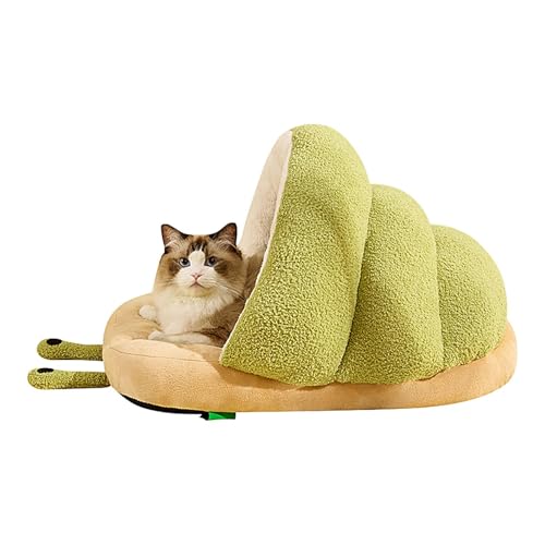 Bexdug Katzenbett für Indoor-Katzen, gemütliches Schneckenpantoffel, Hundehütte, -Winter-Haustier-Schlafnest, kreatives Bett, niedliche, weiche Höhle für Welpen und Kätzchen im Innenbereich von Bexdug