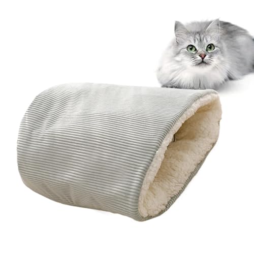 Bexdug Katzennest Bett, Katzennest, Schlafsack, Katzenbett, warme Unterlage, Kätzchenbett, weiches Bett, gemütliches Haustiernest, Katzensack für Innenbereich, Welpen, Kätzchen, maschinenwaschbar von Bexdug