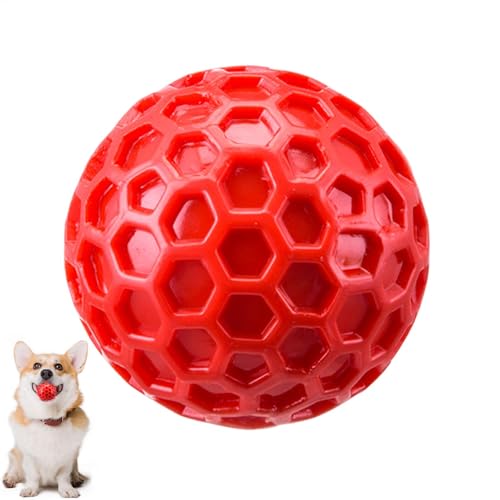 Bexdug Kauen Spielzeug für Hund, Quietschende Hund kauen Spielzeug,Haustier Welpe interaktiver Zahnen Ball - Hundekauspielzeug für Zuhause, Innenräume, Außenberufe, Hof von Bexdug