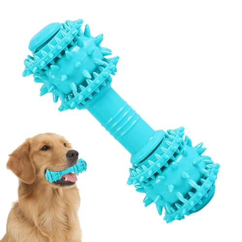 Bexdug Kauspielzeug für Welpen, Robustes Hundespielzeug - Unzerstörbares Quietschspielzeug für Hunde,Hundezahnbürste, Kauspielzeug, Welpen-Beißring und Hundeball, rutschfeste Beißringe für Training von Bexdug