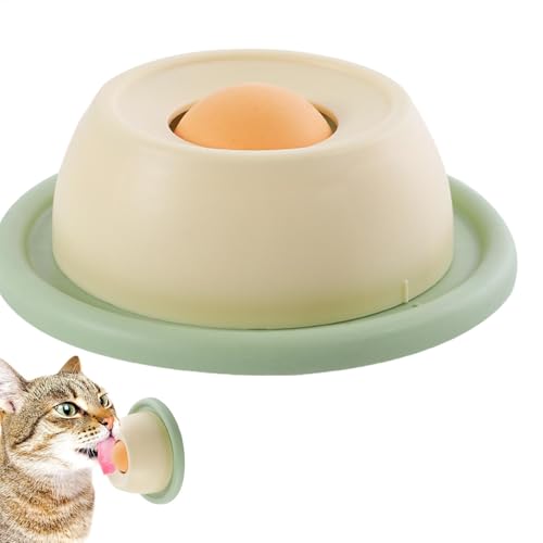 Bexdug Leckplatte für Hunde | Runde Rotierende Leckmatte Interaktive Slow Feeder | Lustiger Futternapf Anti Erbrechen Puzzle Katzen Spielzeug für Haustiere von Bexdug