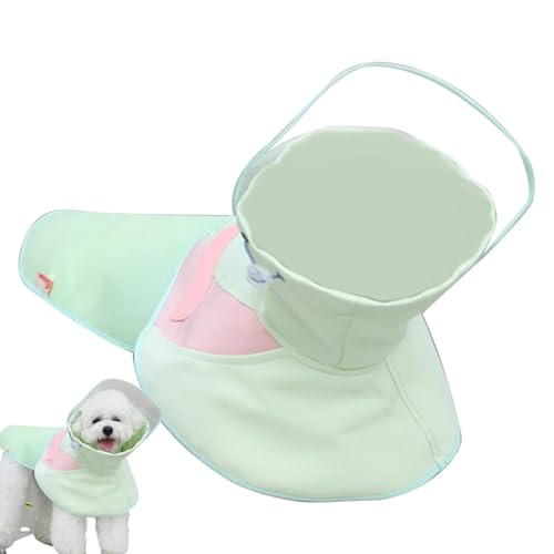 Bexdug Regenmantel für Hunde, wasserdichte Kleidung, Regenmantel für Hunde, wasserdichter Haustier-Regenmantel, tragbarer Hunde-Regenmantel, Regenjacke für Hunde von Bexdug