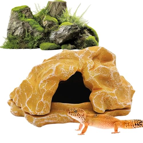 Bexdug Schlangenhöhle | Aquarium-Dekoration, Felsschildkröte, Eidechsen, Unterschlupf, kleine dekorative Sonnenfläche, Simulationsfelsen, Aquarium-Dekoration für Krabben, , Bartdrache Bexdug Schlangenhöhle | Aquarium-Dekoration, Felsschildkröte, Eidechsen, Unterschlupf, kleine dekorative Sonnenfläche, Simulationsfelsen, Aquarium-Dekoration für Krabben, , Bartdrache von Bexdug