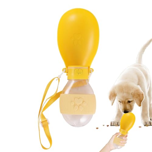 Bexdug Tragbare Hundewasserflasche, Wasserflasche für Hunde - Faltbare Welpen-Wasserflasche, Hunde-Wasserflaschen zum Spazierengehen - Abnehmbare Hunde-Reisewasserflasche, Hundeflasche, Wasserspender von Bexdug