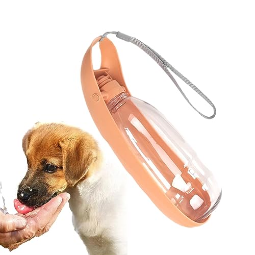 Bexdug Tragbare Hundewasserflasche - 550 ml Katzenwassernapf Hundenapf,Faltbarer Wasserspender im Blatt-Design, großer Hunde-Wasserspender, Haustier-Wassernapf, Hundenapf, Trink-Futterspender von Bexdug