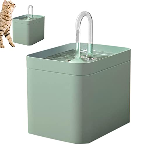 Bexdug Trinkbrunnen für Haustiere | Ultra leiser 1,5-Liter-Trinkbrunnen für Katzen drinnen - Wasserspender mit großem Fassungsvermögen und Filter für Katzen, Hunde und mehrere Haustiere von Bexdug