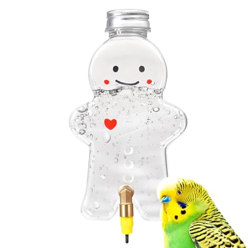 Bexdug Wasserspender für Vögel, Vogelwasserspender für den Außenbereich - Vogeltränke mit Cartoon-Schneemann-Form, Öffnung Oben - Multifunktionales Haustierzubehör, auslaufsicherer, Rutschfester von Bexdug