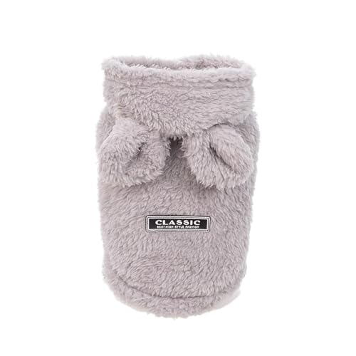 Bexdug Winter-Kapuzenpullover für Hunde, Winterkleidung für Katzen, süßes Hasenohren, warmer Mantel für Hunde, Haustier-Welpen-Kostüm von Bexdug