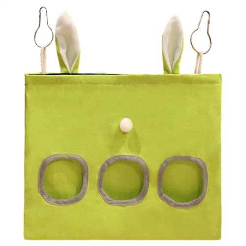 Kaninchen Hay Feeder -Tasche, Hay Bag - Suspensible Bunny Hay Feeder,Entzückender langsam Essen Fütterungsbeutel, Waschküche Futterspender für kleine Tiere von Bexdug