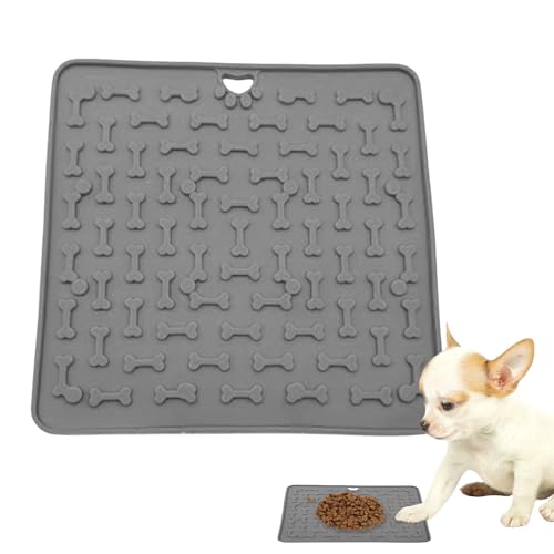 Leckmatten – Silikon-Leckmatten mit Saugnäpfen – 18,8 x 18,8 cm Langeweile Reduzierer, Futterunterlage für Haustier-Training, Anreicherung, Welpen-Leckerli, Katzenfütterung Leckmatten – Silikon-Leckmatten mit Saugnäpfen – 18,8 x 18,8 cm Langeweile Reduzierer, Futterunterlage für Haustier-Training, Anreicherung, Welpen-Leckerli, Katzenfütterung von Bexdug