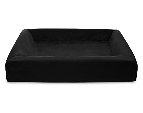 Bia Bed Royal Fluweel Hoes Voor Hondenmand Zwart-BIA-70 85X70X15 CM von Bia Bed