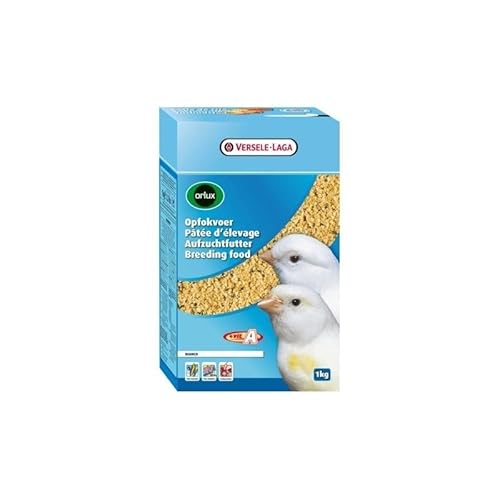 Versele-Laga - Kanarien-Aufzuchtfutter, 1 kg, Geschmacklos, für Kanarienvögel, insbesondere für kleine Rassen, Zucht von Kanarien, Wachstum, Trocken aufbewahren von Bianco