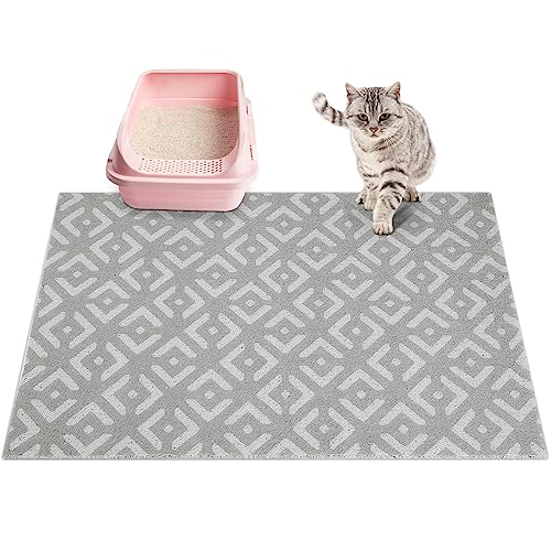 Bienbee Katzenklo Matte, Katzenstreu Matte Streu Fangmatte, leicht zu reinigen, langlebig & weich Katzentoilette Matte für Katze, Kätzchen, PVC Material Pad von Bienbee