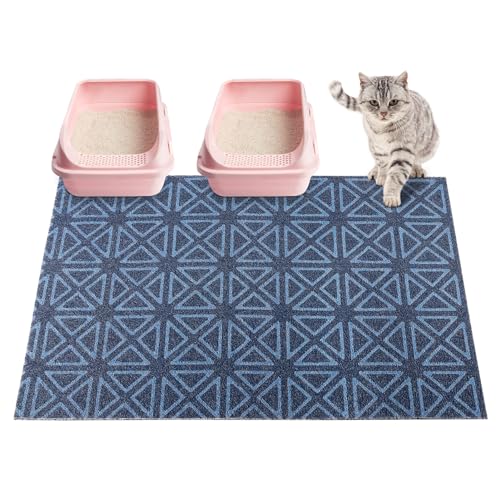 Bienbee Katzenklo Matte, Katzenstreu Matte Streu Fangmatte Leicht zu Reinigen Weiche Katzentoilette Matte für Katze Kätzchen PVC Material Pad von Bienbee