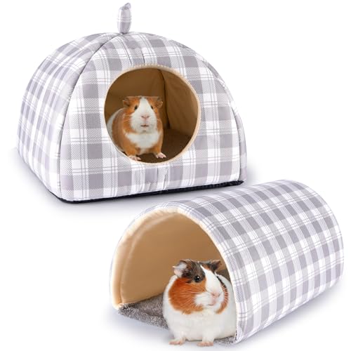 Bienbee Meerschweinchenversteck Kaninchenbett mit Meerschweinchentunnel, Meerschweinchen-Spielzeug-Set, Meerschweinchenhaus, Kaninchenversteck Meerschweinchen, Zubehör für Hamster, Frettchen, von Bienbee