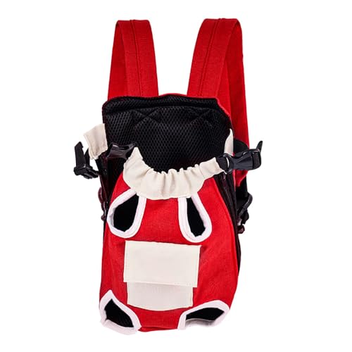 Bigcan Haustier-Rucksack Für Hunde Und Katzen - Tragbare Dual Shoulder Pet Carrier Für Reisen Und Outdoor-Aktivitäten,B,L(3.5/4.5kg/31cm) von Bigcan