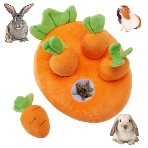 Biggun Kaninchen-Spielzeug – Neuheit Schnüffelmatte Spielzeug für Kaninchen, Hasen, Kleintiere, interaktives Anreicherungsspielzeug für Frettchen, Chinchilla, Meerschweinchen, Hamster, Hasenzubehör von Biggun