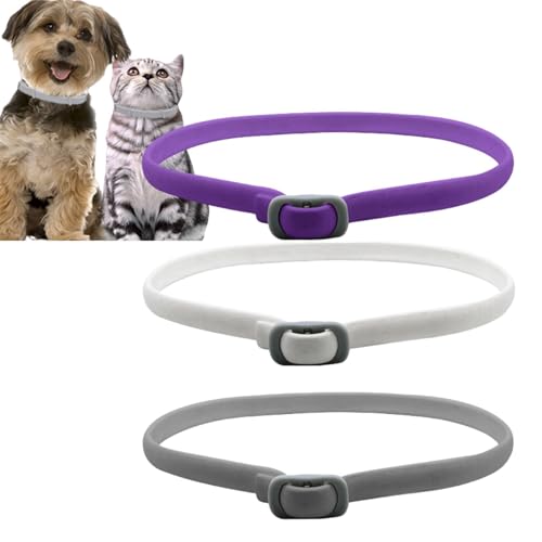 Verstellbares Halsband für Katzen, wasserdicht, weich, bequem, natürlicher Schutz, Katzenhalsband, Sicherheitshalsband für den Innen- und Außenbereich, elastisches Katzenhalsband, Schutz für alle von BigyQiu