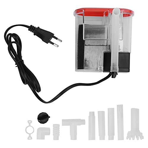 Biitfuu Auf der Rückseite Power-Filter, Hang On Filter Ultra Leiser 220 V EU-Stecker für Kleine Aquarium-Aquarien von Biitfuu