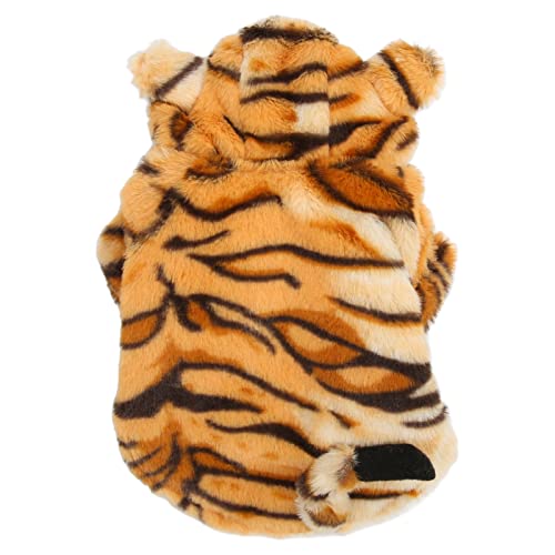 Biitfuu Hundemantel, Winter-Tigerkorn-Hunde-Hoodie, Weiches Polyester, Warm für den Innenbereich (#2) von Biitfuu