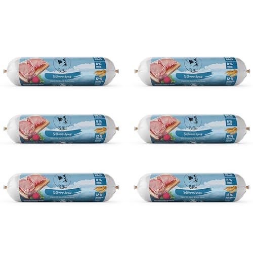 Schlemmerwurst Hundewurst Schnittfest Hypoallergen Glutenfrei Pferd mit Hirse & Rote Beete - Wurst-Rolle für Hunde als Alleinfutter & Leckerli - Dogs Sausage | Billos Pferd 6er-Pack (=6X 400g = 2400g) von Billo's