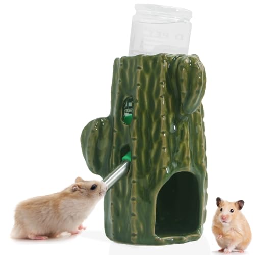 Hängende Wasserflasche für Hamster, Kleintierwasserversorgung, automatische Trinkflaschen für Meerschweinchen, automatischer Wasserspender für Ratten, Igel, Chinchillas (grün) von Bimhayuu