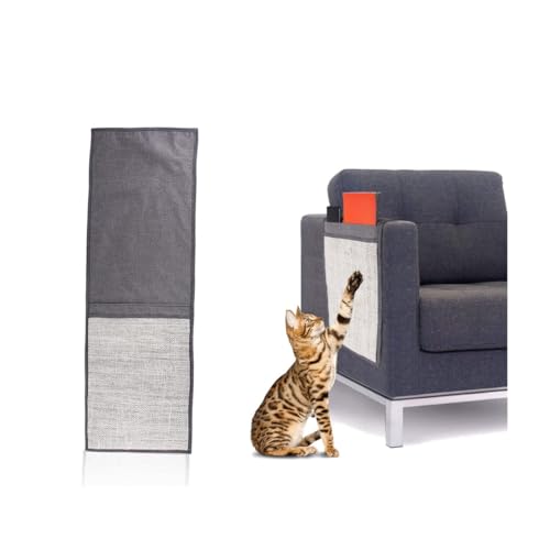 Kratzmatte für Katzen, Natursisal, Sofaschutz, Katzenkratzcouchbezug, einfache Installation, Kratzpad zum Schleifen von Krallen, Schutz von Möbeln (A) von Bimhayuu