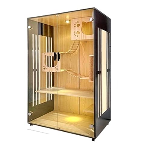 Cat Condos Cat Villa Plate Side Transparent Luxury Cat House Cat Breeding Cage Cat Display Cabinet Cat Bed Cat Pet Cabinet Cat Room Cat Villa von BinOxy