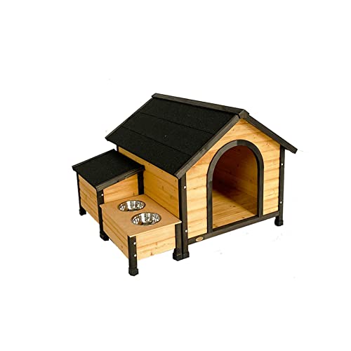 Katzenhütte Dog Villa Outdoor Zwinger Outdoor Hundehütte Große Zwinger Hundehütte Haustierhütte Wird mit Aufbewahrungsbox geliefert Katzenvilla von BinOxy