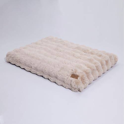 BingoPaw Hundebett Grosse Hunde waschbar: XL Hundekissen flauschig Plüsch Hundematte für große mittelgroße Hunde, Hundematratze wasserdicht abnehmbar rutschfest, Beige, 105x70x12 cm BingoPaw Hundebett Grosse Hunde waschbar: XL Hundekissen flauschig Plüsch Hundematte für große mittelgroße Hunde, Hundematratze wasserdicht abnehmbar rutschfest, Beige, 105x70x12 cm von BingoPaw
