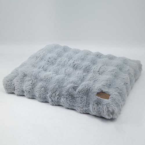 BingoPaw Hundebett mittelgroße Hunde waschbar: Hundekissen flauschig Hundematte für kleine Hund, wasserdicht abnehmbar rutschfest Hundematratze, beruhigendes Haustierbett, Grau, 76x51x10 cm BingoPaw Hundebett mittelgroße Hunde waschbar: Hundekissen flauschig Hundematte für kleine Hund, wasserdicht abnehmbar rutschfest Hundematratze, beruhigendes Haustierbett, Grau, 76x51x10 cm von BingoPaw