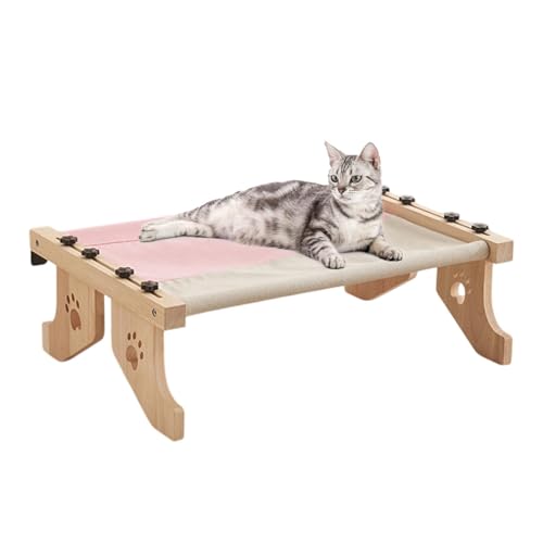 Biniveil Bedsides Katzenhängematte - Katzenfensterbett Katzenfenstersitz - & Robuster Metallrahmen Easy Seat Katzensitzstange für Fensterbank, Katzenfensterhängematte für große Katzen und von Biniveil