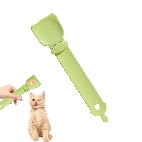 Biniveil Futterautomat für Haustiere,Strip Extruder Pet Feeder Cat Bar Squeezer Löffel | Multifunktionale Katzenfutterschaufel für Leckerlis, Snacks und Wasser von Biniveil