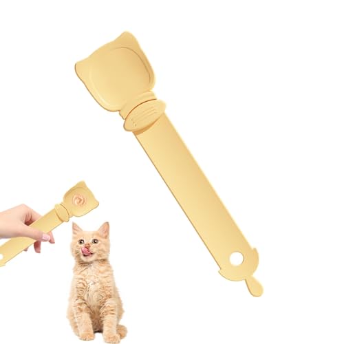 Biniveil Futterautomat für Haustiere,Strip Extruder Pet Feeder Cat Bar Squeezer Löffel | Multifunktionaler Lebensmittellöffel, Katzenstreifenquetscher, sicher und einfach zu verwenden für flüssige von Biniveil