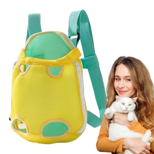 Biniveil Haustier-Rucksack – tragbarer Brusttragerucksack für kleine Hunde, Netz-Hundetragetaschen, Beine für draußen, Wandern, Camping, Reisen von Biniveil