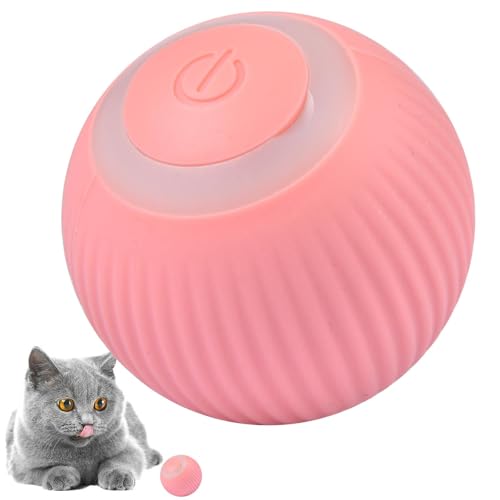 Biniveil Katzenspielzeug Ball | Katzenspielzeug Elektrisch Katzenball | Rollbal Interaktives Katzenspielzeug | Wiederaufladbarer Elektrische Katzenbälle | 360 Grad Rollbal Interaktives von Biniveil