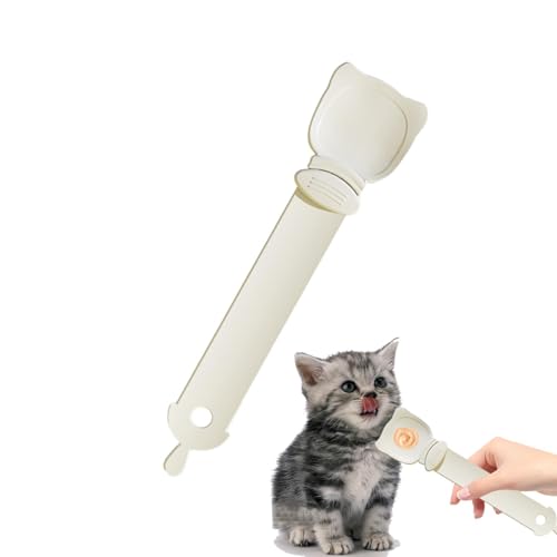 Biniveil Katzenstreifenfutterautomat | Strip Extruder Cat Bar Squeezer Snack Fütterlöffel | Sicherer multifunktionaler Lebensmittellöffel, Katzenstreifenquetscher für Wasser, Leckereien, Flüssigkeit von Biniveil