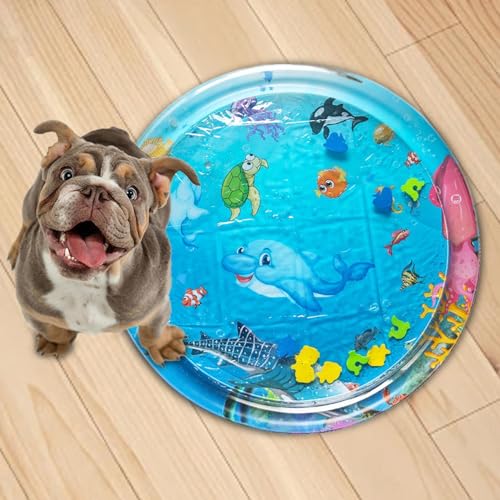 Biniveil Wasser Sensory Matte | Sensory Wasser Spielmatte | Aufblasbare Wasser-Matte | Interaktive Katze Spielzeug Wasser-Pad | Sensory Entwicklung Wasser Spielmatte | Sommer Spielzeug von Biniveil