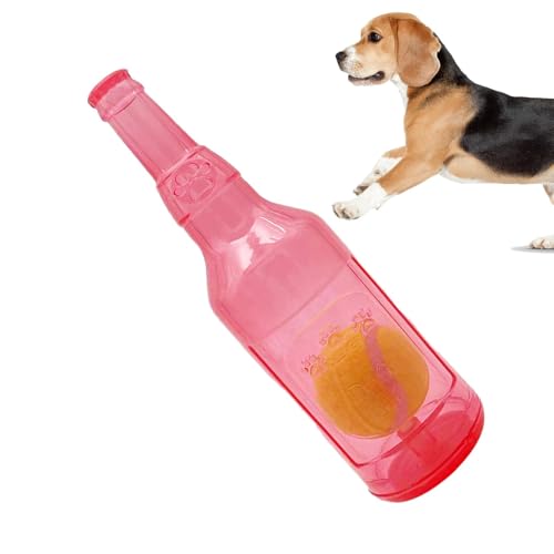 Biniveil Wasserflaschen-Hundespielzeug, interaktives Hundespielzeug - Lustiges quietschendes Kauspielzeug für Hunde - Kreatives Welpen-Zahnen-Kauen-Interaktives Spielzeug, Flaschen-Kauspielzeug, von Biniveil