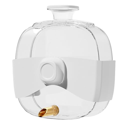 Biniveil Wasserspender für Vögel,Vogelwasserspender | Vogeltränkekäfig-Wasserschale,450 ml Futterspender, Trinker, Wasserspender, automatischer Vogelfutterspender, transparent, Vogelkäfig-Zubehör von Biniveil