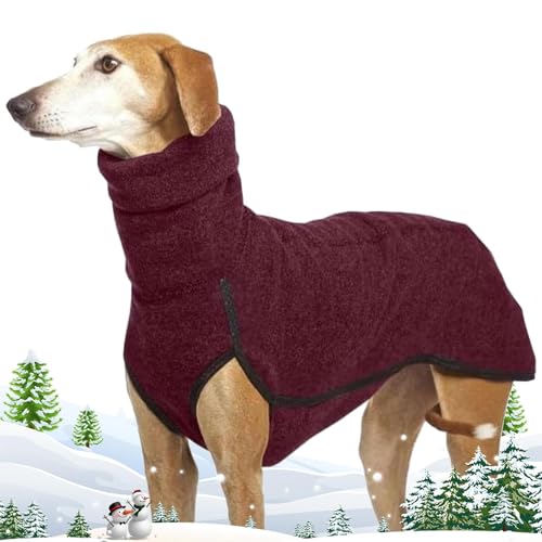 Whippet-Pullover für Hunde, superweiches Korallen-Fleece, Haustier-Pullover, Windhunde, Winter-Sweatshirt für Hunde, Pyjama, Hundemantel für und Winter von Biniveil