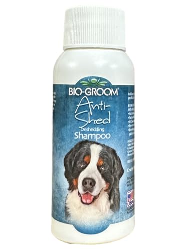 Bio-Groom Anti-Shed Deshedding Dog Shampoo – Odor Eliminating, Anti-Shedding, Dog Bathing Supplies, Puppy Wash, Cat & Dog Grooming Supplies, Cruelty-Free, Made in USA, Dog Products - 59 ml von Bio-groom