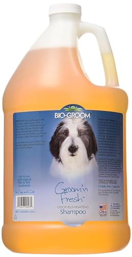 Bio-Groom - Groom 'n Fresh - Desodorierendes Hundeshampoo und Welpenshampoo - Geruchseliminierend - Mit Sojaprotein und Aloe Vera - Frei von Parabenen - 3.8 L von Bio-groom